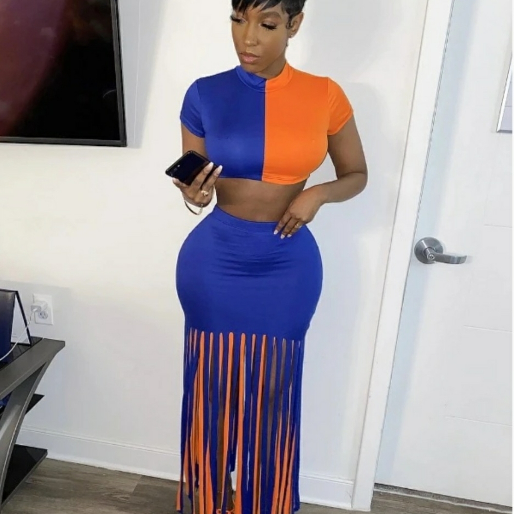Women 2 piece skirt set